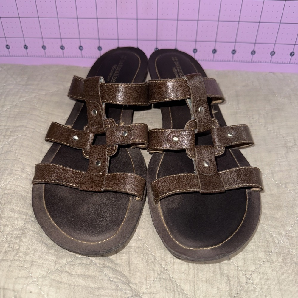 Naturalizer Janae N5 Comfort Sandal  Slip On‎ Slide Straps Size 10M